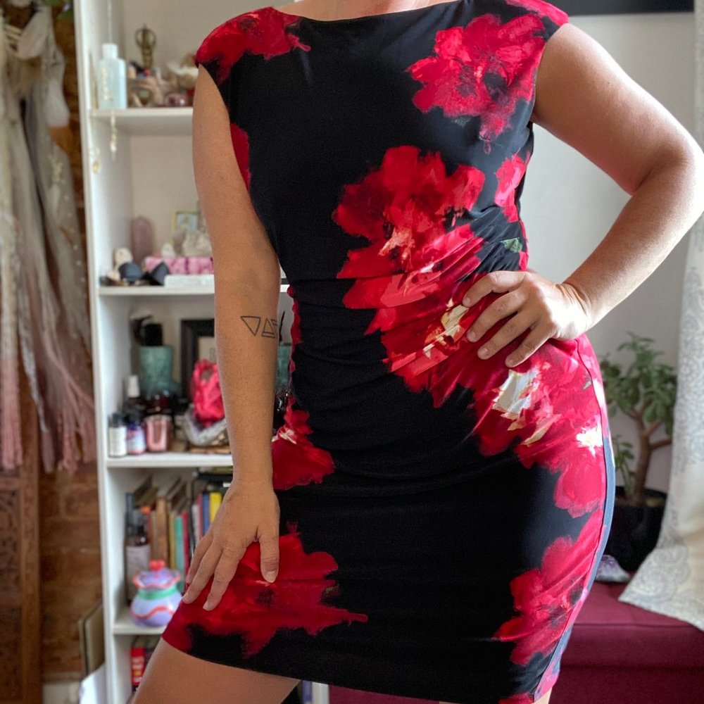 Ralph Lauren Body Con Floral Dress